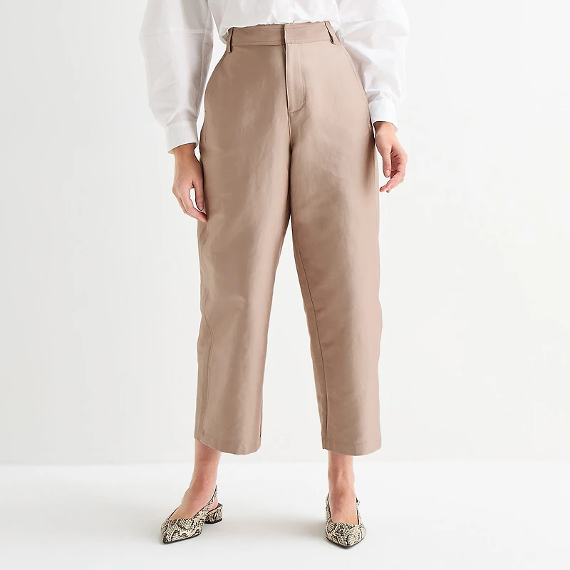 Worthington Womens Barrel Leg Pant