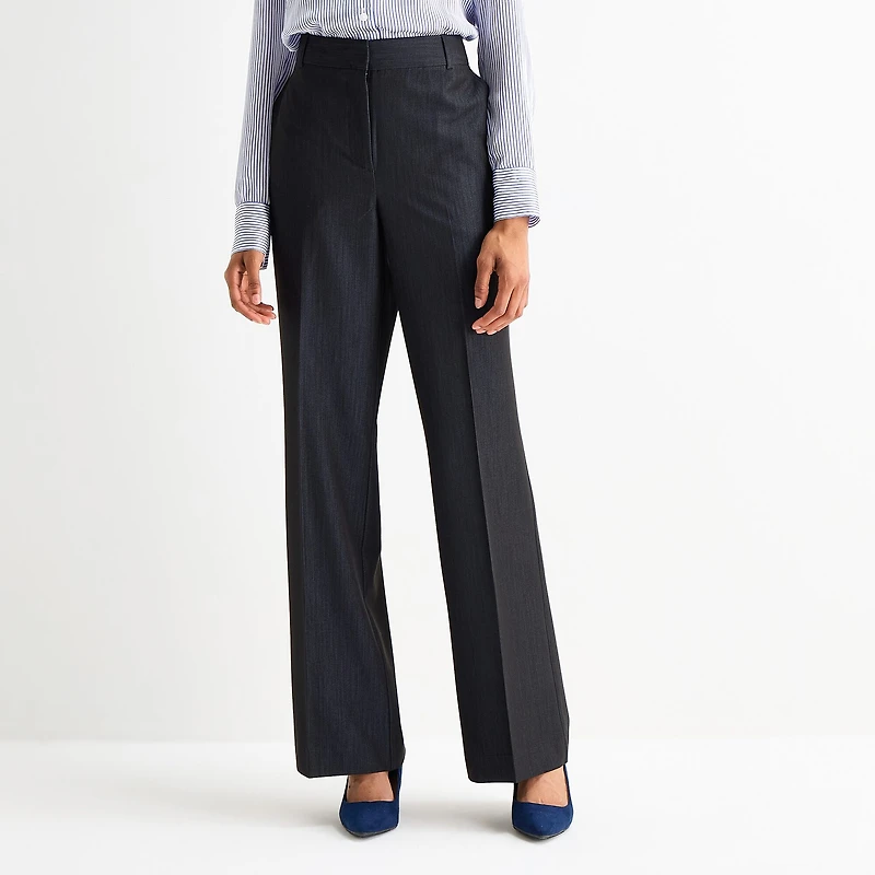 Worthington Womens Straight High Rise Trouser