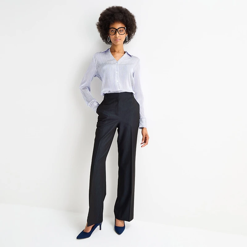 Worthington Womens Cuffed Long Sleeve Slim Fit Button-Down Shirt