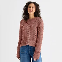 a.n.a Womens Crew Neck Long Sleeve Pullover Sweater