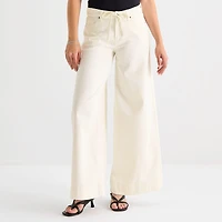 a.n.a Womens Mid Rise Wide Leg Jean