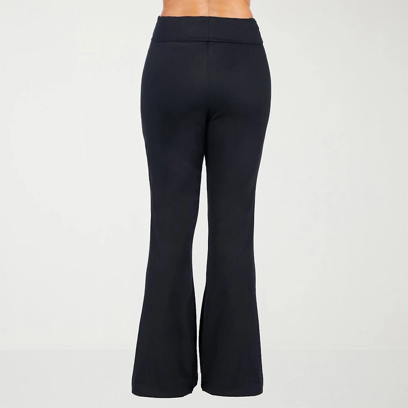 24seven Comfort Apparel Womens Flare Mid Rise Sweatpant