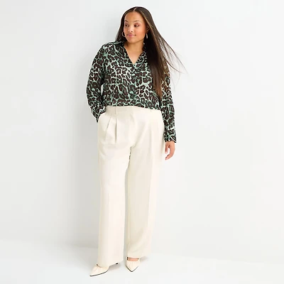 Worthington Plus Womens Everyday Pant