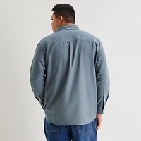 mutual weave Washed Oxford Mens Long Sleeve Classic Fit Big and Tall Button-Down Shirt