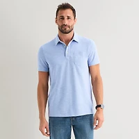mutual weave Mens Regular Fit Short Sleeve Polo Shirt