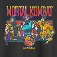 Mortal Kombat Mens Crew Neck Short Sleeve Classic Fit Big and Tall Graphic T-Shirt