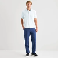 Stafford Button Front Mens Short Sleeve Regular Fit Button-Down Shirt