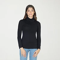 24seven Comfort Apparel Womens Long Sleeve Turtleneck
