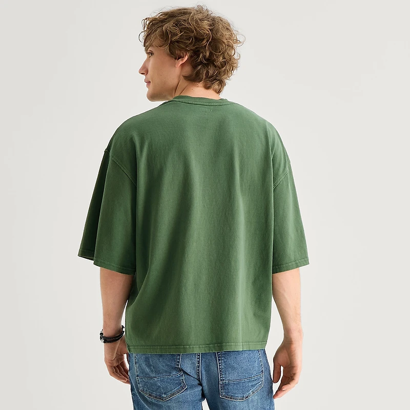 Arizona Mens Crew Neck Short Sleeve Boxy Fit Graphic T-Shirt