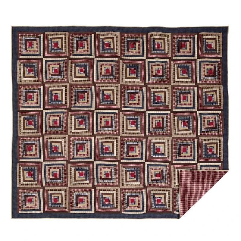 VHC Brands Harvey Cabin Reversible Quilt