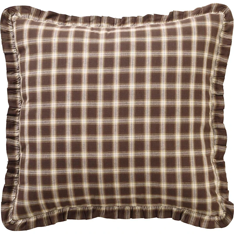 VHC Brands Sheridan Rustic Brown Reversible Euro Sham