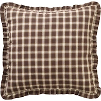 VHC Brands Sheridan Rustic Brown Reversible Euro Sham