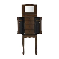 Powell Company Kelsey Walnut Jewelry Armoire