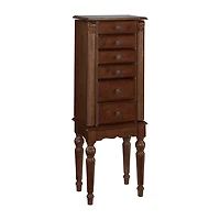 Powell Company Kristen Cherry Jewelry Armoire