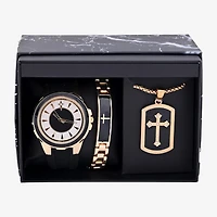 Mens Black 3-pc. Watch Boxed Set Mac8091jc