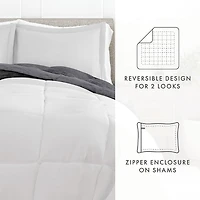 Casual Comfort Gray Ombre Down-Alternative Comforter