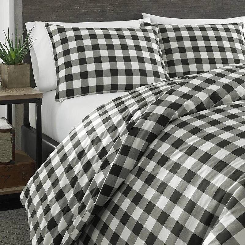 Eddie Bauer Mountain Plaid Midweight Comforter Set
