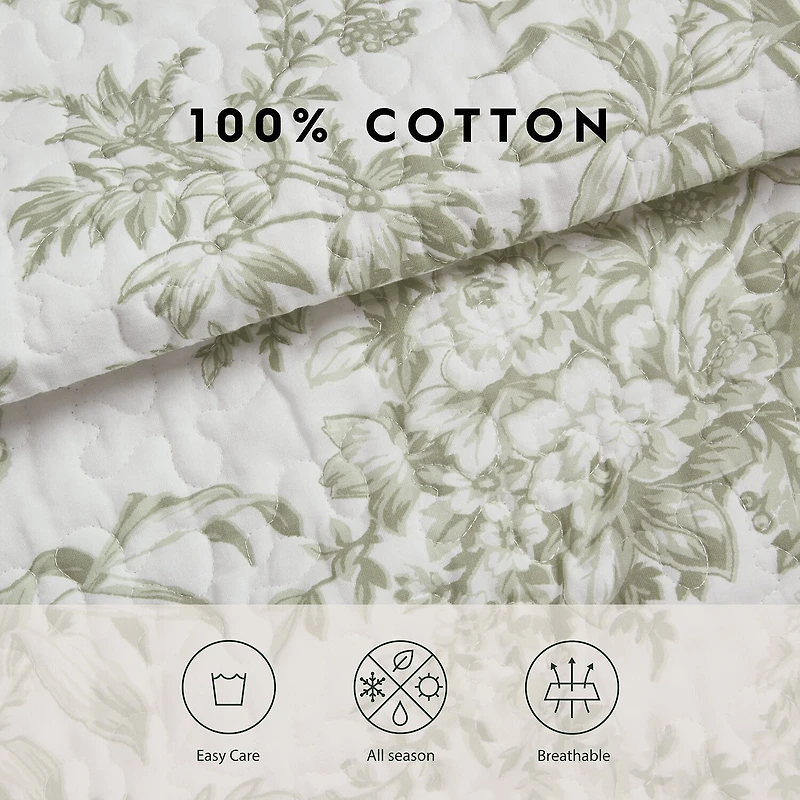 Laura Ashley Bedford Quilt Set
