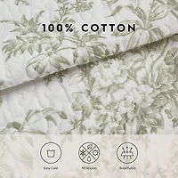Laura Ashley Bedford Quilt Set