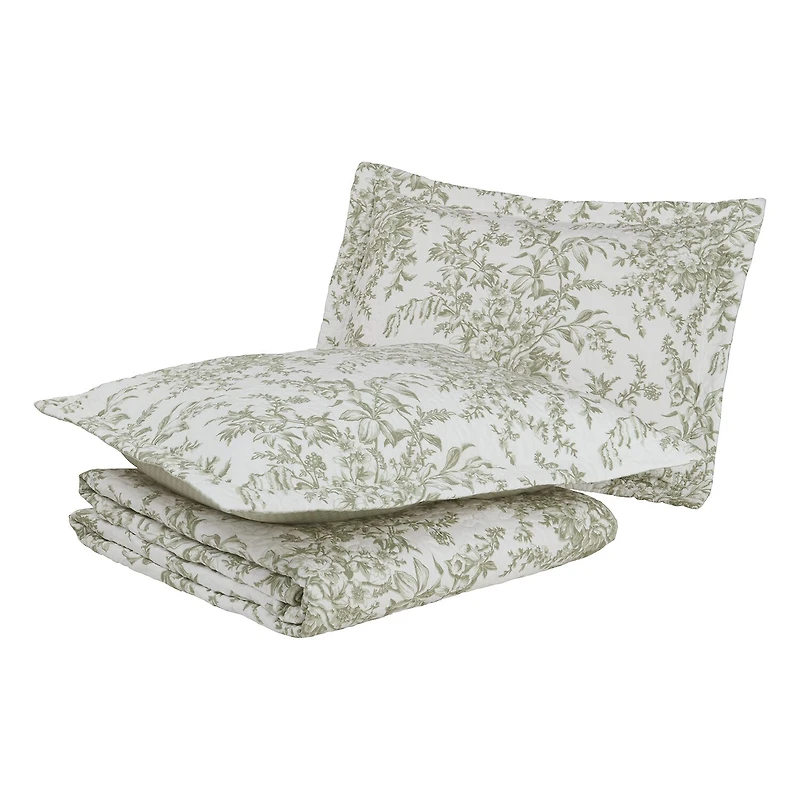 Laura Ashley Bedford Quilt Set