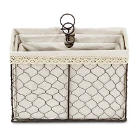 Cheungs Set Of 3 Lined Wire Organizer