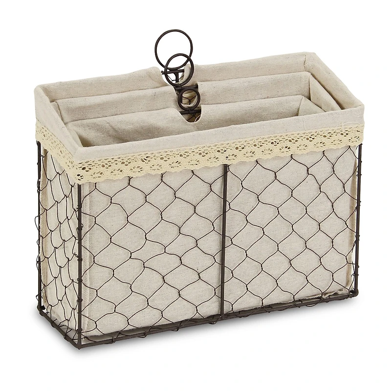Cheungs Set Of 3 Lined Wire Organizer