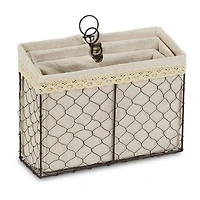 Cheungs Set Of 3 Lined Wire Organizer