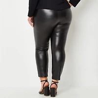 Bold Elements Womens High Rise Knit 27" Plus Full Length Leggings