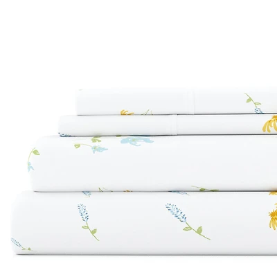 Casual Comfort™ Premium Ultra Soft Microfiber Floral Sheet Sets
