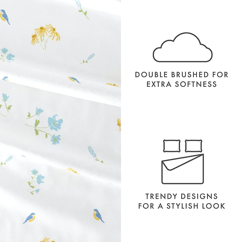 Casual Comfort™ Premium Ultra Soft Microfiber Floral Sheet Sets