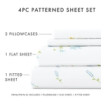 Casual Comfort™ Premium Ultra Soft Microfiber Floral Sheet Sets