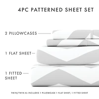 Casual Comfort™ Premium Ultra Soft Arrow Pattern Microfiber Wrinkle Free Sheet Set