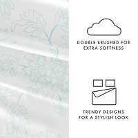 Casual Comfort™ Premium Ultra Soft Vine Pattern Microfiber Wrinkle Free Sheet Set