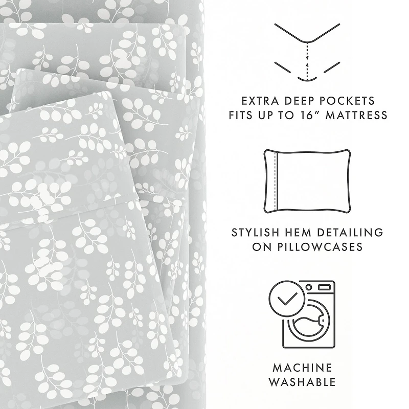 Casual Comfort™ Premium Ultra Soft Wheat Pattern Microfiber Wrinkle Free Sheet Set