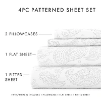 Casual Comfort™ Premium Ultra Soft Coarse Paisley Pattern Sheet Set
