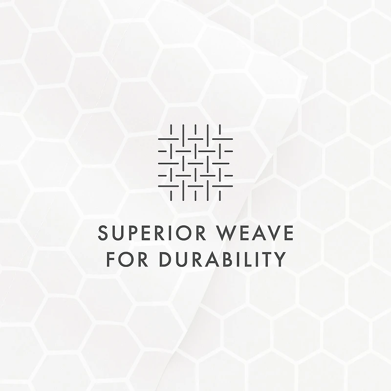 Casual Comfort Ultra Soft Honeycomb Pattern 4 Piece Bed Sheet Set