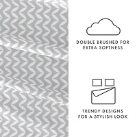 Casual Comfort™ Premium Ultra Soft Puffed Chevron Pattern Sheet Set