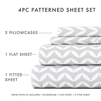 Casual Comfort™ Premium Ultra Soft Puffed Chevron Pattern Sheet Set