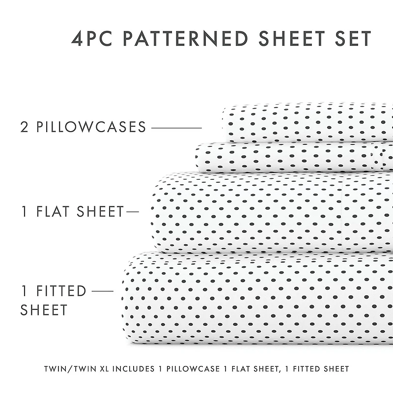 Casual Comfort™ Premium Ultra Soft Stippled Pattern Sheet Set
