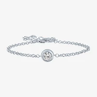 Diamond Addiction (G-H / Si2-I1) Womens 10K Gold 8 Inch Cable Round Chain Bracelet