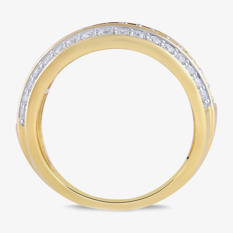 Womens 2 CT. T.W. Lab Grown White Diamond 10K Gold Cocktail Ring