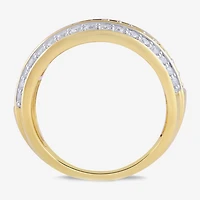 Womens 2 CT. T.W. Lab Grown White Diamond 10K Gold Cocktail Ring