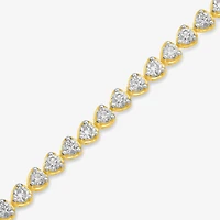 Womens 7 Ct.T.W. Lab Grown White Diamond 10K Gold Tennis Bracelet
