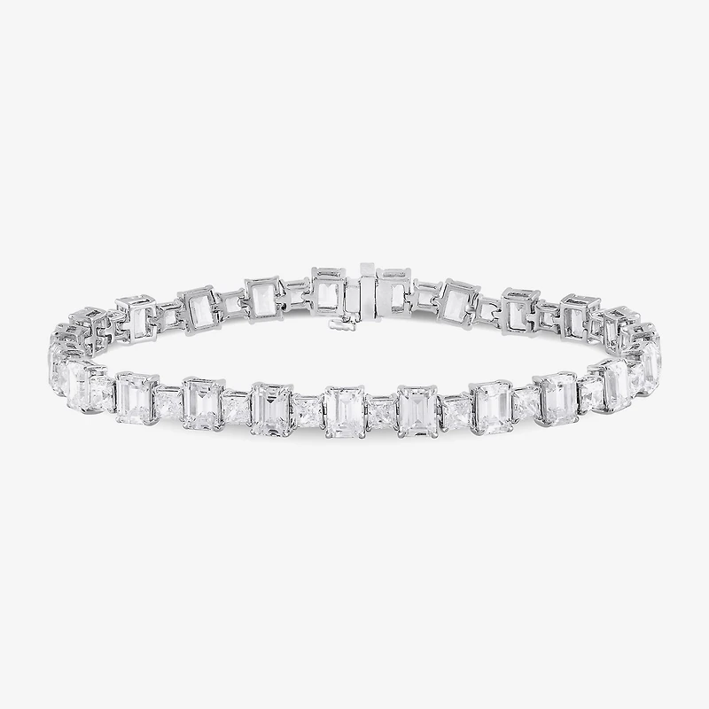 17 C.T. T.W Womens 17 Ct. T.W. Lab Grown White Diamond 10K Gold Tennis Bracelet