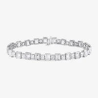17 C.T. T.W Womens 17 Ct. T.W. Lab Grown White Diamond 10K Gold Tennis Bracelet