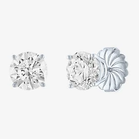 ( E-F/Si1-Si2 ) 4 CT. T.W. Lab-Grown Diamond 14K Gold 8mm Round Stud Earrings