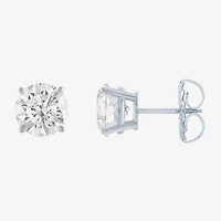( E-F/Si1-Si2 ) 4 CT. T.W. Lab-Grown Diamond 14K Gold 8mm Round Stud Earrings