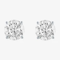 ( E-F/Si1-Si2 ) 4 CT. T.W. Lab-Grown Diamond 14K Gold 8mm Round Stud Earrings