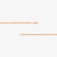 14K Rose Gold 20 - 30 Inch Hollow Rope Chain Necklace