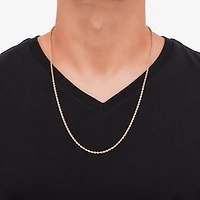 14K Rose Gold 20 - 30 Inch Hollow Rope Chain Necklace